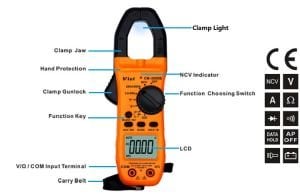 Vici CM-2000B 200A AC  VİCİ Dijital Pensampermetre