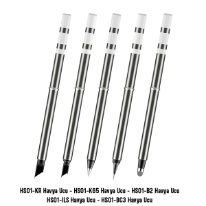 FNIRSI HS01 Serisi 5'li Havya Ucu Seti (HS01-KR / HS01-K65 / HS01-B2 / HS01-ILS / HS01-BC3)