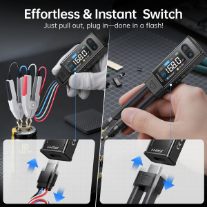 FNIRSI® LCR-ST2 100K LCR ESR Ölçüm Cihazı 2’si 1 Arada Dijital Cımbız Köprüsü