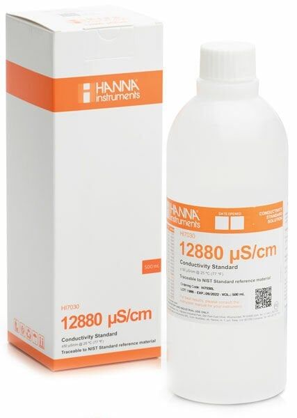 Hanna Instruments HI7030L Hanna İletkenlik 12880 µS/cm Kalibrasyon Çözeltisi 500mL
