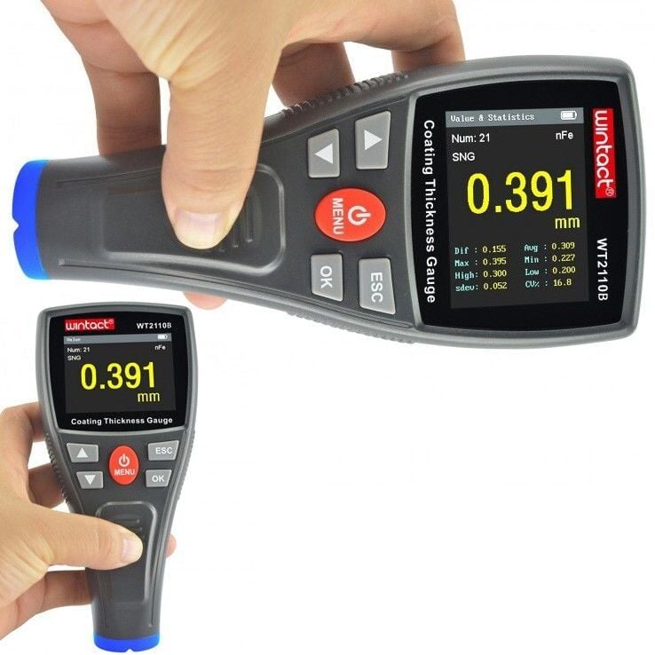 Wintact WT2110B 'Renkli Ekranlı' Boya ve Kaplama Kalınlığı Ölçer