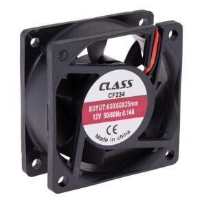 Class CF 234 60X60X25 DC 12V Aksiyel Fan