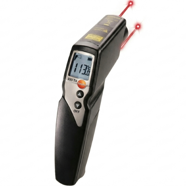 Testo 830-T4 Çift Lazerli Kızılötesi Termometre 400°C 30:1 Hedef Oranı