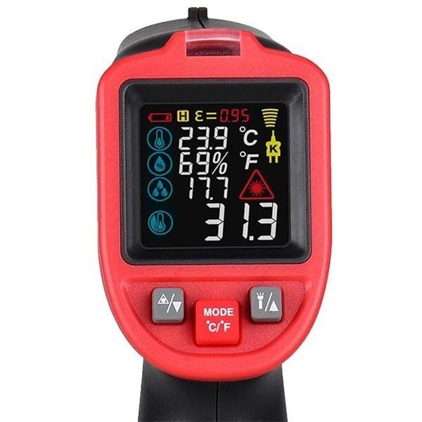 Wintact WT323E Rutubet Küf Analizli Lazerli Termometre 1050°C