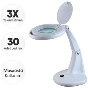 Loyka 2015 Ledli  Masaüstü Büyüteç