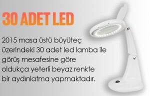 Loyka 2015 Ledli  Masaüstü Büyüteç