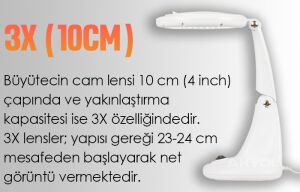 Loyka 2015 Ledli  Masaüstü Büyüteç