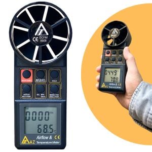 AZ Instruments AZ8906 AZ 8906 Profesyonel Hava Hızı ve Hava Debisi Ölçer