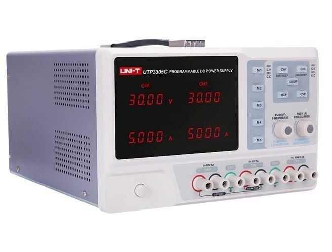 UNI-T UTP3305-C Programlanabilir 0-30V 5A DC Güç Kaynağı Seri bağlantı 0-60V 5A