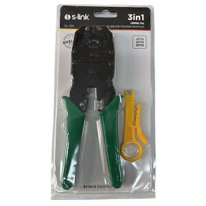 S-Link SL-315 RJ-45 / RJ-12 / RJ-11 Üçlü Sıkma Pensesi