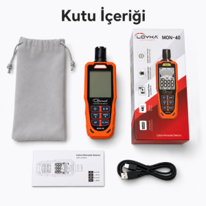 Loyka MON-40 Profesyonel Karbonmonoksit Ölçer – 0-1000 ppm CO Dedektörü