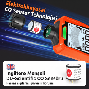 Loyka MON-40 Profesyonel Karbonmonoksit Ölçer – 0-1000 ppm CO Dedektörü