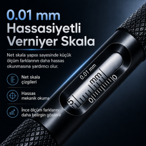 OEM KC-05 Konik Uçlu Delik Çap Ölçer | 0.1 - 5 mm