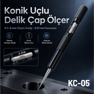 OEM KC-05 Konik Uçlu Delik Çap Ölçer | 0.1 - 5 mm