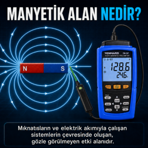 Tenmars TM-197 Dijital Gaussmetre – AC/DC 30.000 Gauss