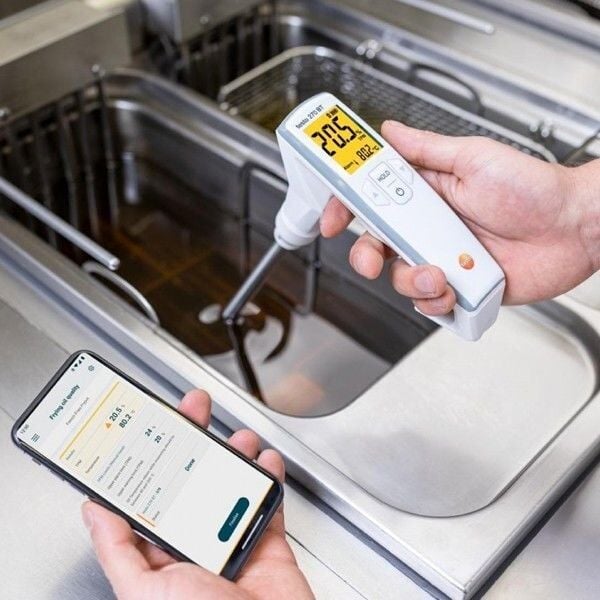 Testo 0563 2770 270 BT Akıllı Kızartma Yağı Kalite Ölçer | Ücretsiz Uygulama İle