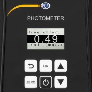 PCE Instruments PCE-CP10 Fotometre | Alkalinite, Klor, Siyanürik asit, pH