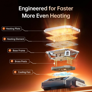 FNIRSI HT-P1A 150W Mini Isıtıcı Tabla ve Reflow Lehimleme İstasyonu
