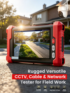 Noyafa NF-IPC728HSO Çok Fonksiyonlu CCTV Kamera Test Cihazı – 8K / 32MP, 8'' IPS, PoE, TDR, OPM ve VFL