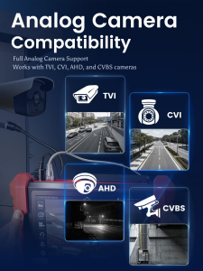 Noyafa NF-IPC728HSO Çok Fonksiyonlu CCTV Kamera Test Cihazı – 8K / 32MP, 8'' IPS, PoE, TDR, OPM ve VFL