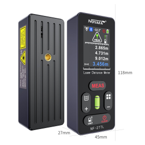 Noyafa NF-277L 100m Lazer Mesafe Ölçer Yeşil Lazer Profesyonel Dijital Metre