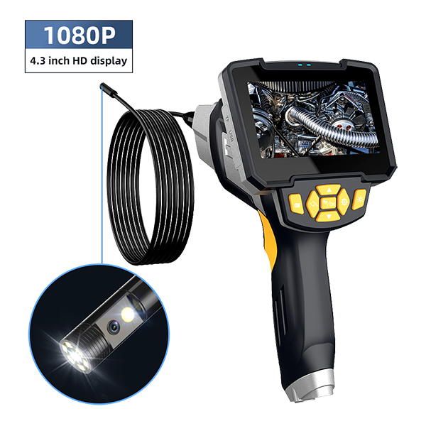 Noyafa NF-112-2 10 MT Endüstriyel Endoskop Kamera – 4.3'' LCD Ekran, 1080P, Çift Lens, IP67 ve 8mm Kamera