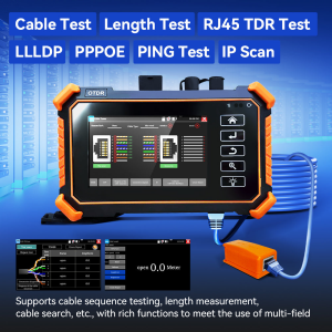 Noyafa NF-983 Çok Fonksiyonlu OTDR Test Cihazı – 1310/1550nm, OPM, VFL, 3km Ağ Kablo Testi ve 4'' IPS Dokunmatik Ekran