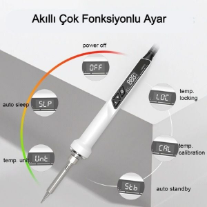Sunline SL690D 90W LED Ekran Isı Ayarlı Kalem Havya – 200-500°C Dijital Sıcaklık Kontrollü