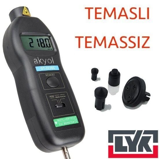 DT-2236C Temaslı Temassız Devir Ölçer Takometre
