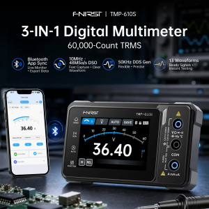 FNIRSI TMP-610S 3'ü 1 Arada Dijital Multimetre, Osiloskop ve Sinyal Jeneratörü