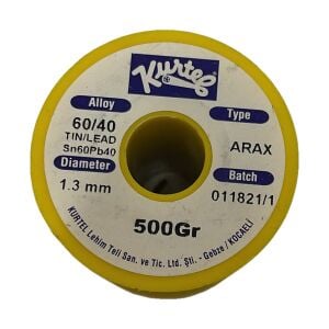 Kurtel 60/40 Lehim Teli 1,3 mm 500 g Sn60Pb40 ARAX Flux