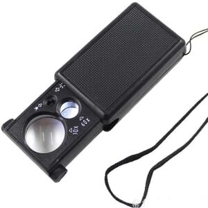 9881 mini-buyutec 9881 Mini El Tipi Büyüteç ''Mor Işıklı''