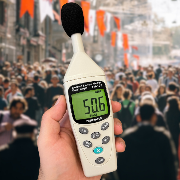 Tenmars TM-103 Profesyonel Ses Desibel Ölçer | Datalogger Özellikli