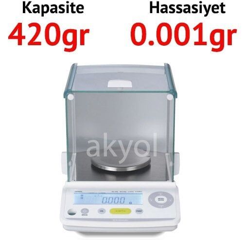 Shimadzu STX-423L TX 423L Serisi Hassas Terazi - Hassasiyet: 0.001 gr. Max: 420 gr.
