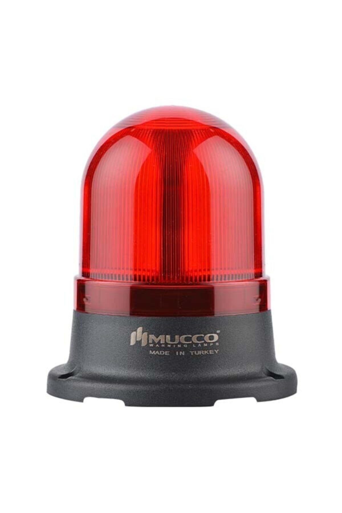 MUCCO SNT-715-F-1 70 Çap Flaşör 24v Dc Kırmızı Tepe Lambası