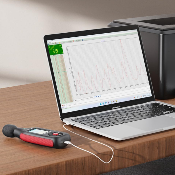 Benetech GT1355B Renkli Ekranlı Kayıt Yapabilen Ses Ölçer | Şarj Edilebilir