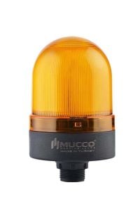 MUCCO SNT-S715-S-3 70 Çap Flaşör Buzzerlı 24v/dc Somun Bağlantılı Sarı Tepe Lambası