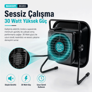 Bakon BK493 ESD Duman Emici Sistem Aktif Karbon Filtreli Lehim Dumanı Emici