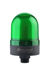 MUCCO SNT-S725-F-2 70 Çap Flaşör Buzzerlı 40-250v Ac/d Somun Bağlantılı Yeşil Tepe Lambası