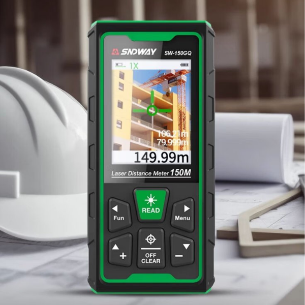 SNDWAY SW-150GQ Yeşil Lazerli 150 Metre Kameralı Lazermetre | Şarjlı ve IP68 Korumalı