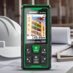 SNDWAY SW-150GQ Yeşil Lazerli 150 Metre Kameralı Lazermetre | Şarjlı ve IP68 Korumalı