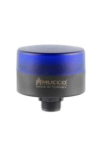 MUCCO SNT-MS715-FB-4 70 Çap Flaşör Buzzerlı 24v/dc Mini Somun Bağlantılı Mavi Tepe Lambası