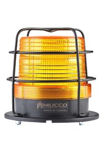 MUCCO SNT-910-KFS-3 90 Çap 5 Işık Modu Smd Ledli 12-24v Ac/dc Kafesli Sarı Tepe Lambası