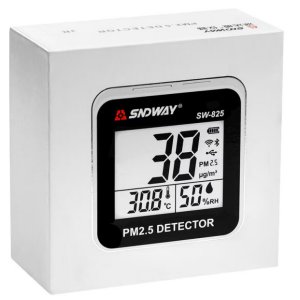 SNDWAY SW-825 PM2.5 Partikül Ölçer | Sıcaklık ve Nem Monitörü