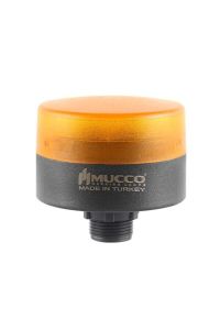 MUCCO SNT-MS725-FB-3 70 Çap Flaşör Buzzerlı 40-250v Ac/dc Mini Somun Bağlantılı Sarı Tepe Lambası