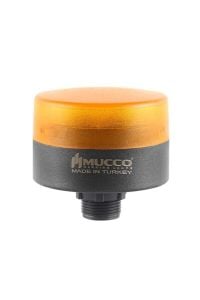 MUCCO SNT-MS725-SB-3 70 Çap Flaşör Buzzerlı 40-250v Ac/dc Mini Somun Bağlantılı Sarı Tepe Lambası