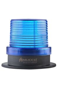 MUCCO SNT-920-4 90 Çap 5 Işık Modu 10 Melodili Power Ledli Buzzerlı 85-250v Ac/dc Mavi Tepe Lambası