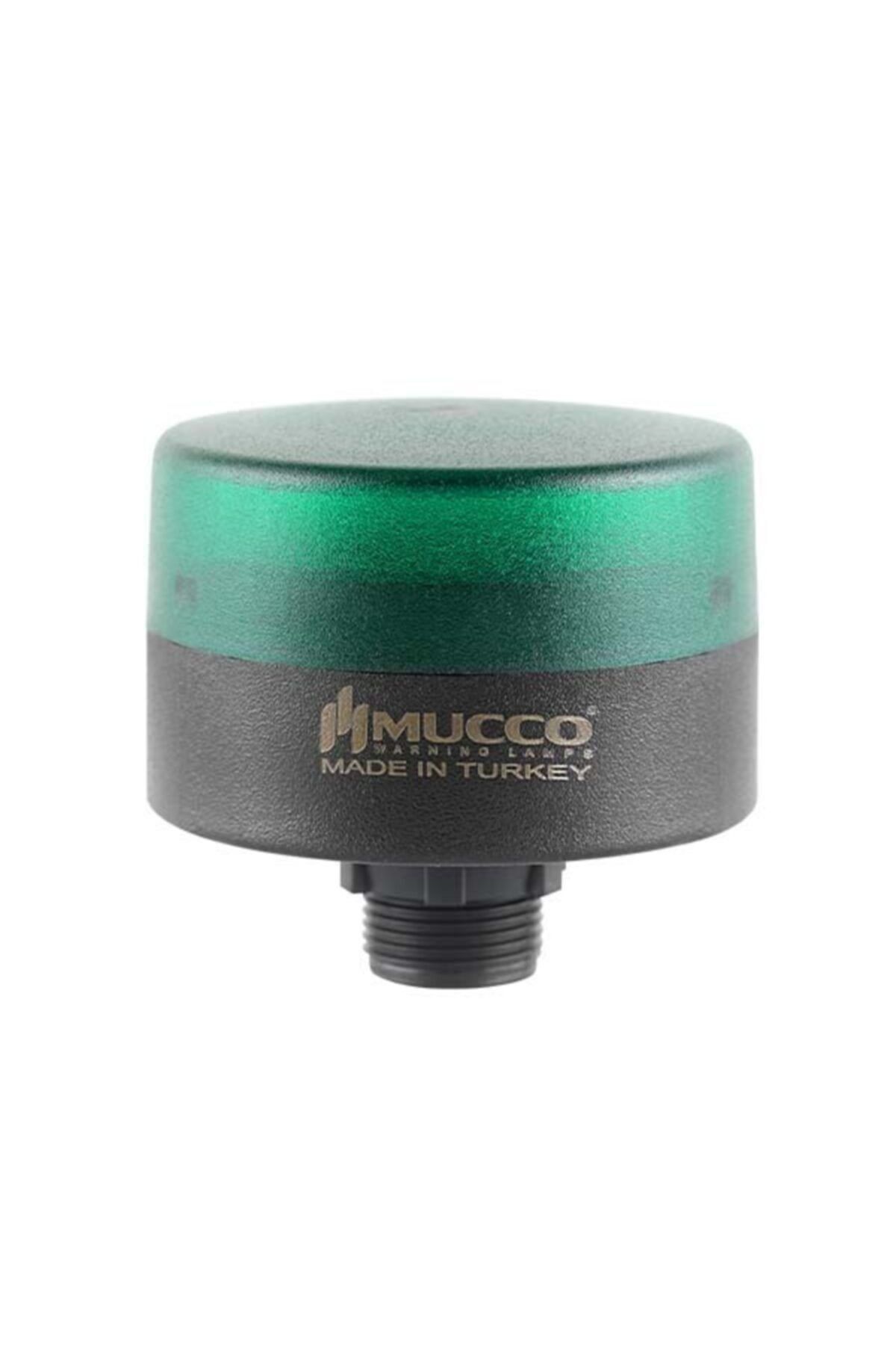 MUCCO SNT-MS725-F-2 70 Çap Flaşör Buzzerlı 40-250v Ac/dc Mini Somun Bağlantılı Yeşil Tepe Lambası