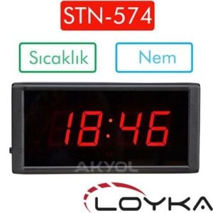 Loyka stn-574 Işıklı Termometre Saat