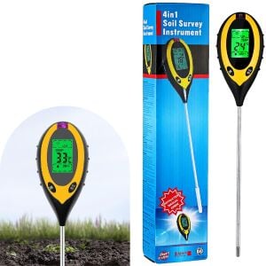 KCB kcb_300 KCB 300 Toprak Nem Ölçer, Ph Ölçer, Işık Ölçer ve Sıcaklık Ölçer